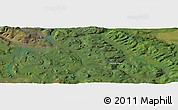 Satellite Panoramic Map of Hootalinqua
