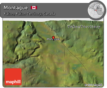 Satellite 3D Map of Montague