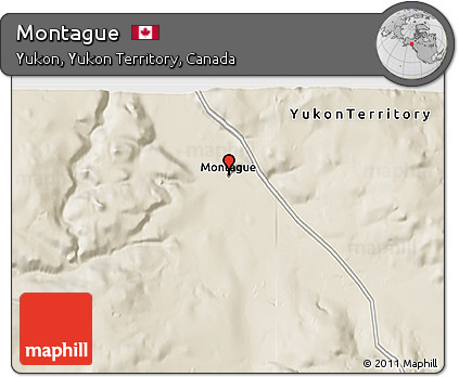 Shaded Relief 3D Map of Montague