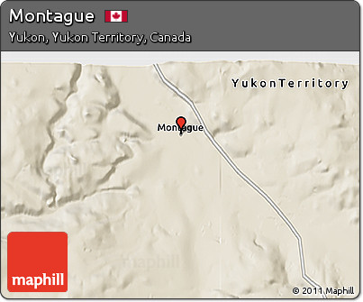 Shaded Relief 3D Map of Montague