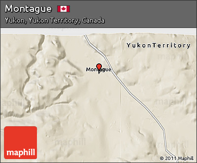 Shaded Relief 3D Map of Montague
