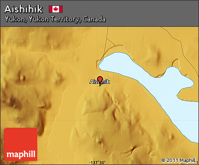 Physical Map of Aishihik