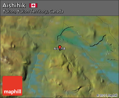 Satellite Map of Aishihik