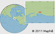 Savanna Style Location Map of the area around 61° 39' 52" N, 146° 58' 29" W