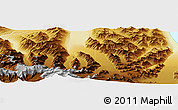 Physical Panoramic Map of the area around 61° 39' 52" N, 146° 58' 29" W