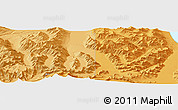 Political Panoramic Map of the area around 61° 39' 52" N, 146° 58' 29" W