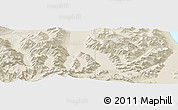 Shaded Relief Panoramic Map of the area around 61° 39' 52" N, 146° 58' 29" W