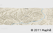 Shaded Relief Panoramic Map of the area around 61° 39' 52" N, 147° 7' 30" E