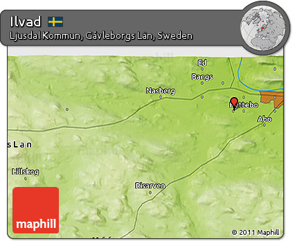 Physical 3D Map of Ilvad