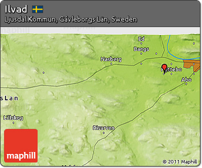 Physical 3D Map of Ilvad
