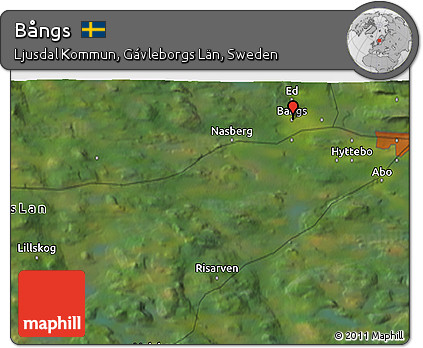 Satellite 3D Map of Bångs
