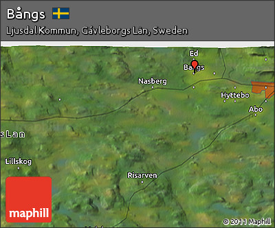 Satellite 3D Map of Bångs