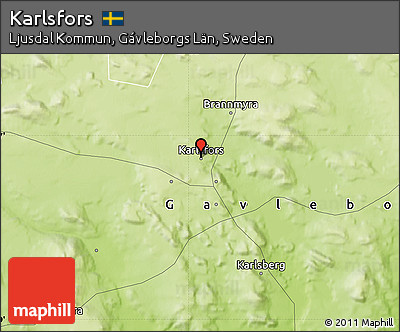Physical Map of Karlsfors