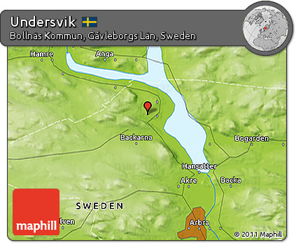 Physical 3D Map of Undersvik