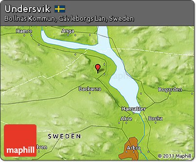 Physical 3D Map of Undersvik