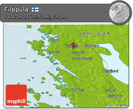Physical 3D Map of Filppula