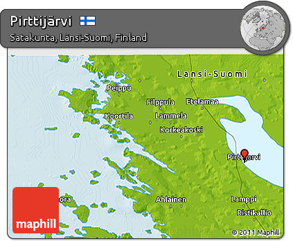 Physical 3D Map of Pirttijärvi