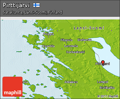 Physical 3D Map of Pirttijärvi