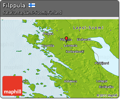 Physical 3D Map of Filppula