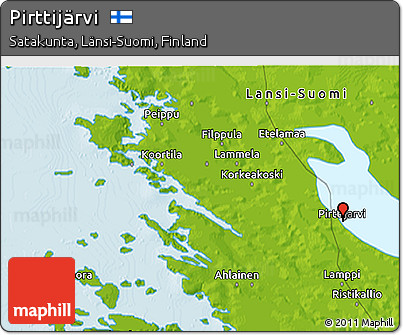 Physical 3D Map of Pirttijärvi