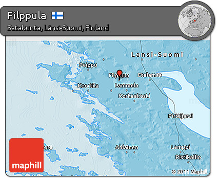 Political 3D Map of Filppula