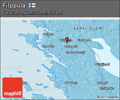 Political 3D Map of Filppula
