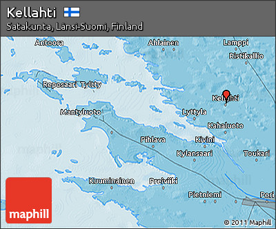 Political 3D Map of Kellahti