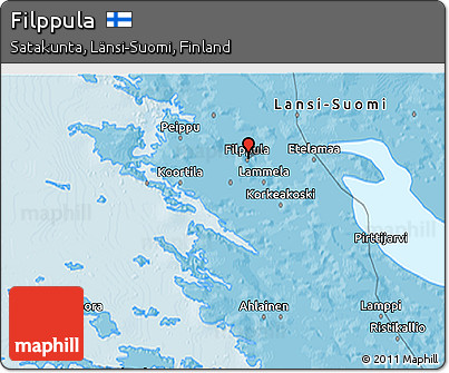 Political 3D Map of Filppula