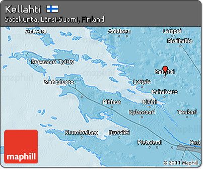 Political 3D Map of Kellahti