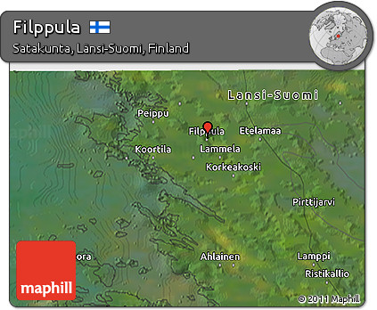 Satellite 3D Map of Filppula