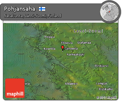 Satellite 3D Map of Pohjansaha
