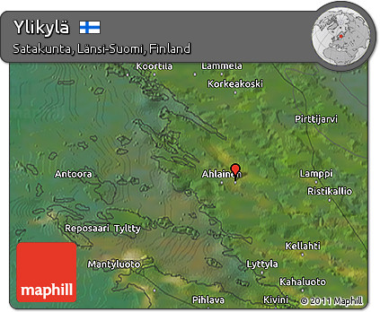 Satellite 3D Map of Ylikylä