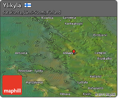 Satellite 3D Map of Ylikylä