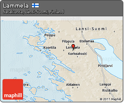 Shaded Relief 3D Map of Lammela