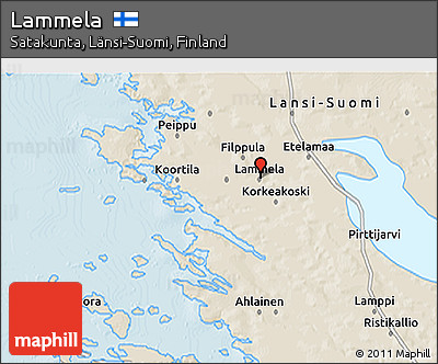 Shaded Relief 3D Map of Lammela