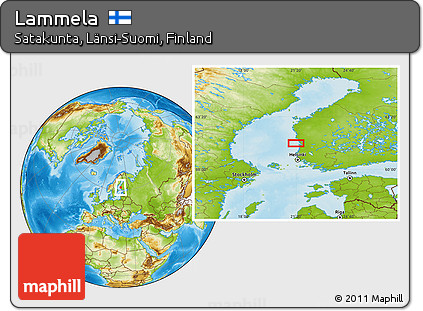 Physical Location Map of Lammela