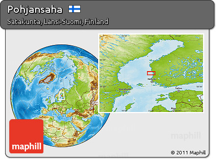Physical Location Map of Pohjansaha