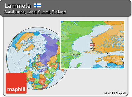 Political Location Map of Lammela