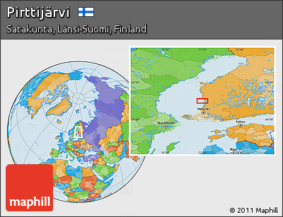 Political Location Map of Pirttijärvi