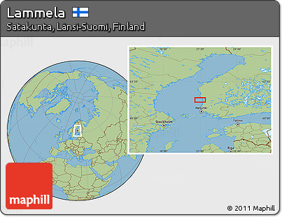 Savanna Style Location Map of Lammela