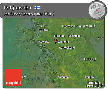 Satellite Map of Pohjansaha