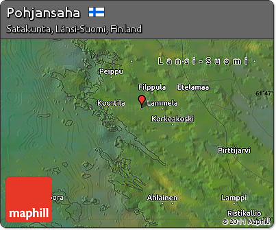 Satellite Map of Pohjansaha