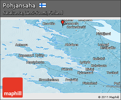 Political Panoramic Map of Pohjansaha