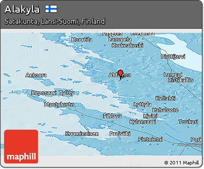 Political Panoramic Map of Alakylä