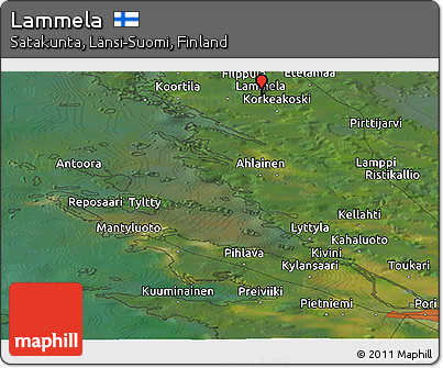 Satellite Panoramic Map of Lammela