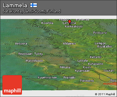 Satellite Panoramic Map of Lammela