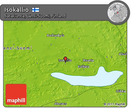 Physical 3D Map of Isokallio