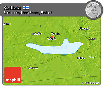 Physical 3D Map of Kalliala
