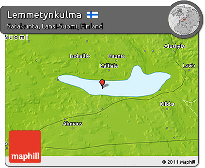 Physical 3D Map of Lemmetynkulma