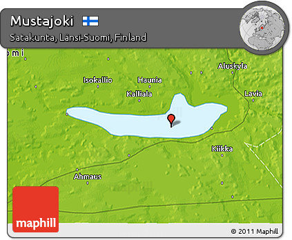 Physical 3D Map of Mustajoki